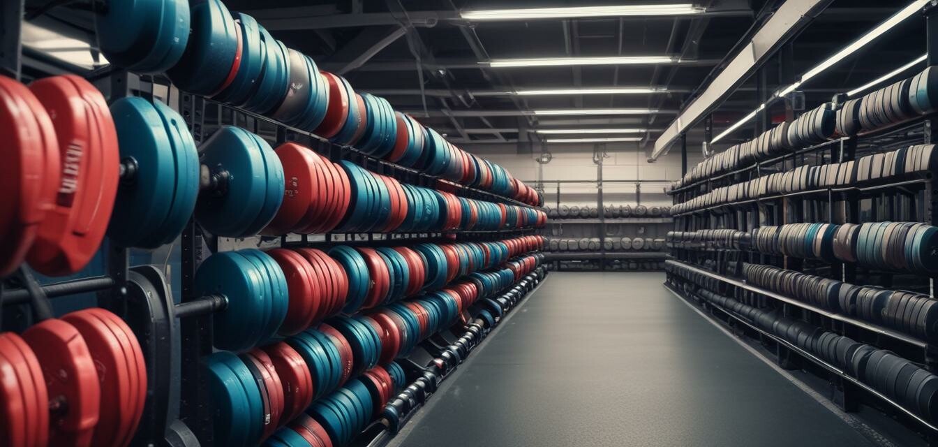 Storage solution for weight plates